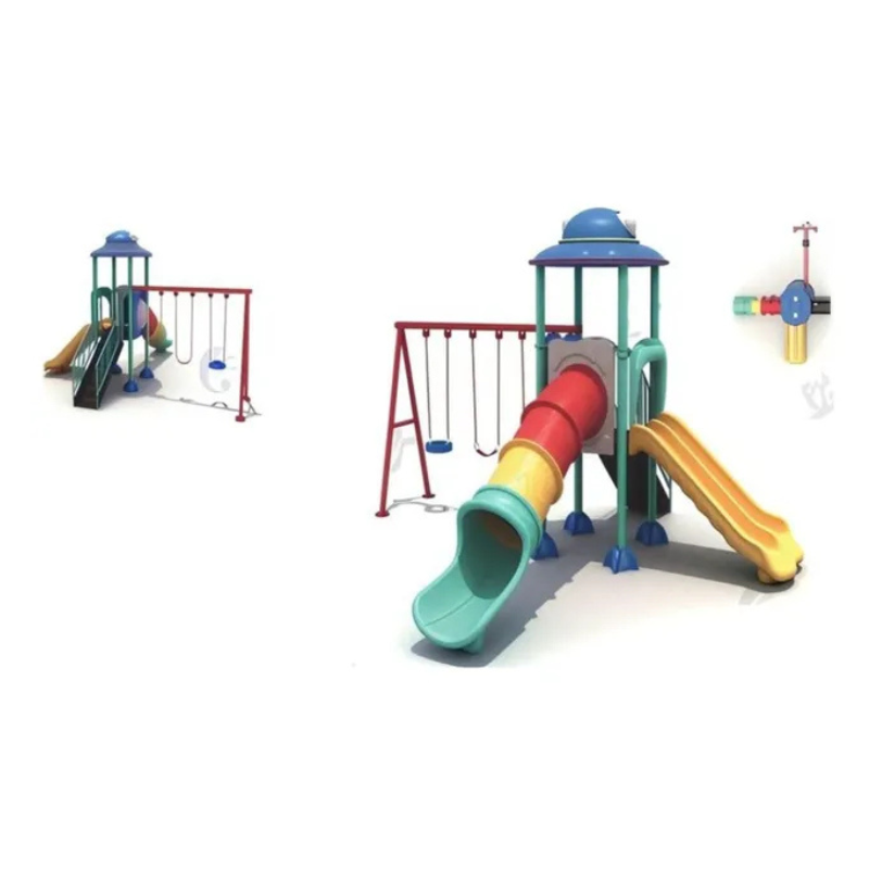 Kids Premium Ultimate Outdoor Play With 3 Swings & 2 Slides - Image 2