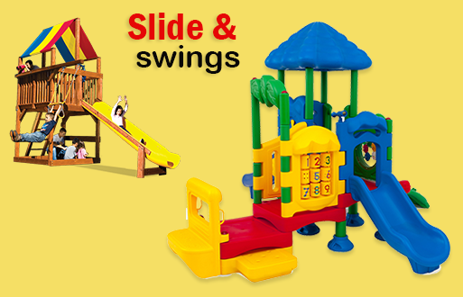 slide and swings for kids
