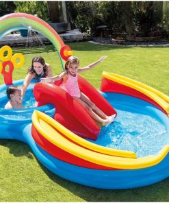 intex rainbow ring inflatable pool