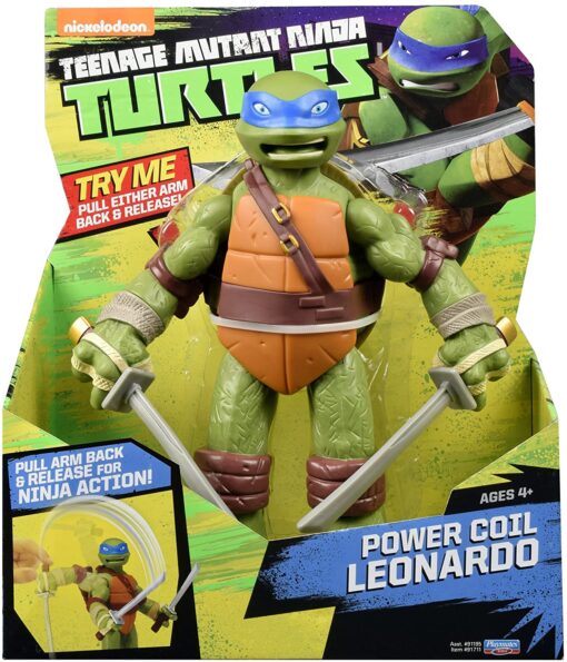 Teenage Mutant Ninja Turtles 11" Power Coil Leonardo Figure