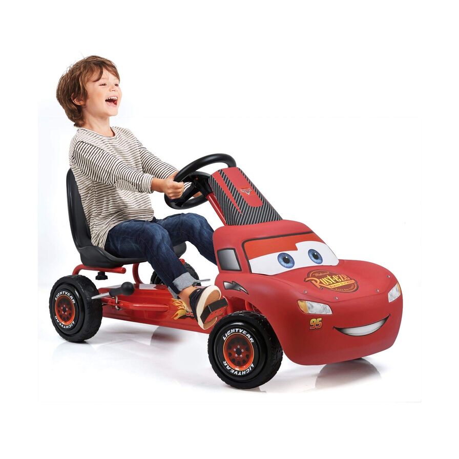 Kids Disney Lightning McQueen Pedal Go Kart 