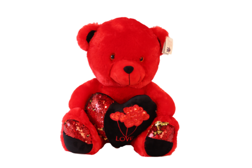 teddy bear red with heart