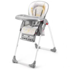 SHENMA 4 in 1 fold Baby Highchair, Portable Dining Chair Gray
