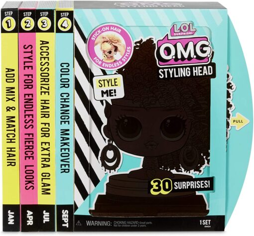 L.O.L. Surprise O.M.G. Styling Head Royal Bee with Stick-On Hair