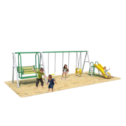 Funtastic Flyer Dual Chill Out Swing and Slide Playset Series 1 - Multicolour