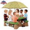 Step2 Naturally Playful Picnic Table With Umbrella 787700