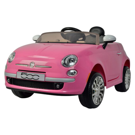 Fiat 500 Powered Riding Car LB 651R Pink