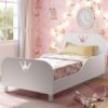 Mini Toddler Bed White With Glossy 150cm