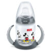 Nuk - First Choice Learner Mickey Mouse 150ml Bottle - Grey