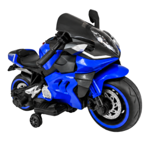 Kids Electric Ride-On Sport Motorcycle – Blue - Image 2