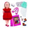 Our Generation BD31045ATZ Deluxe Ginger Doll with Book