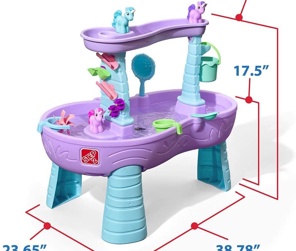 STEP2 Rain Showers & Unicorn Water Table 487299 Water Table Toys 4 You