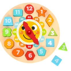 Tooky Toy - Clock Puzzle. Educational wooden toy