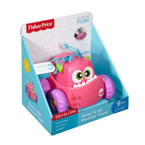 Fisher-Price Press & Go Monster Truck Pink