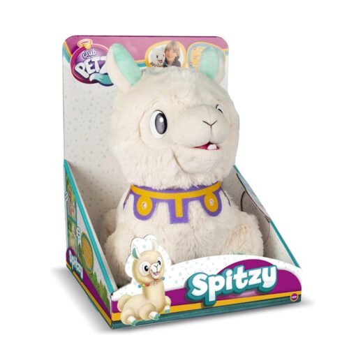 Club Petz, Spitzy The Funny Llama, Interactive Plush Toy, Cream