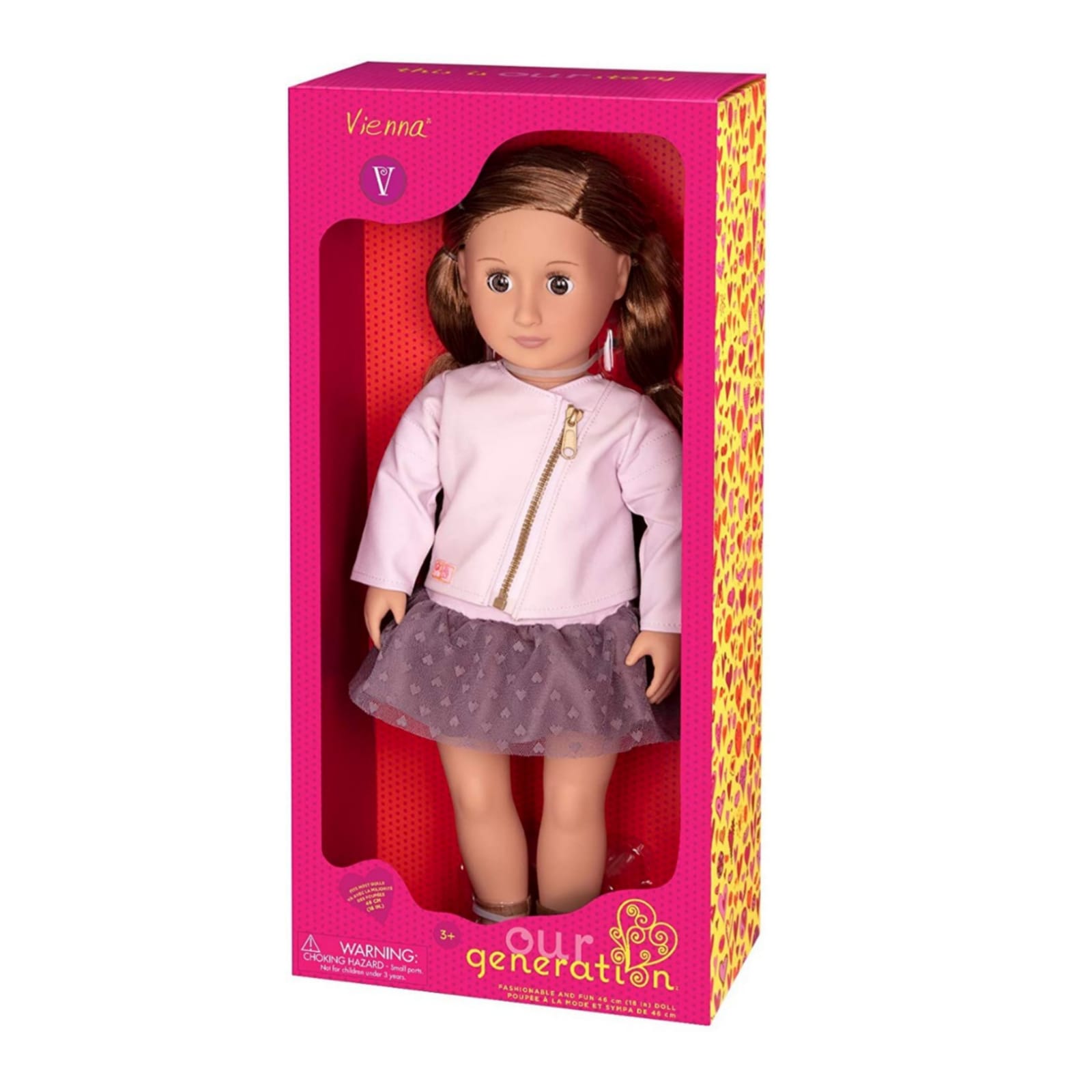 Our Generation 18 Inch Regular Doll Vienna With Long Brown Hair Toys 4 You