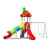 Mushroom Kids Outdoor Playground Amusement Park with Slide And Swing