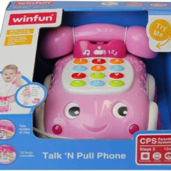 Winfun Talk N Pull Phone, Pink