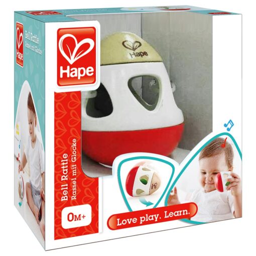 Hape Bell Rattle Egg Shape - Suitable for Newborn Babies E0016