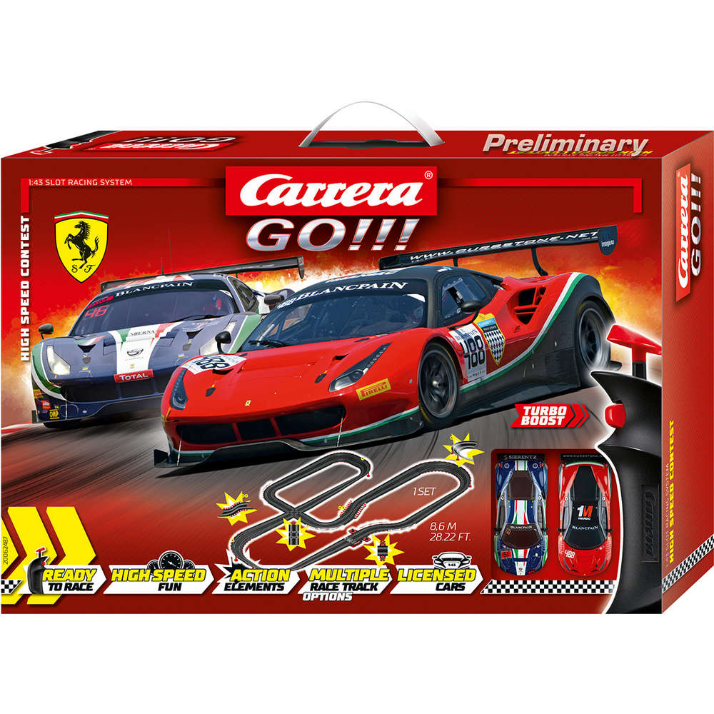 Carrera Go Ferrari High Speed Contest GT2 Slot Car Set - Toys 4You Store