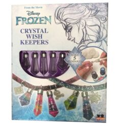 Product Description: With this Frozen themed Crystal Wish Keeper, make a wish and seal it inside the faceted crystal with a little sparkle and shimmer where it lies safe and untouched. Fill the crystals with glitter, ink, ribbon and charms to provide a flamboyant home for your desires because you deserve nothing but the best. These galaxy-filled pendants can be used as jewellery or key chains. The kit contains 5 crystal-shaped bottles, tube of glitter powder, 4 bottles of ink, 3 charms, sparkling ribbon, 5 cotton balls, plastic pipette, and colour instructions. They're fun to make and even more fun to wear. Features: Used as jewellery or key chains Perfect gift for your little princess Overview: Product Dimensions: 22.3 x 27.7 x 4.4 cm Package Dimensions: 48 x 30 x 60 cm Weight: 1.80KG Shipping Weight: 1.80KG Cautions: Not suitable for children below 3 months due to small parts. Choking hazard. Recommended Age: Suitable for 8 years & above
