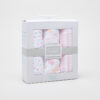 Product Description: Keep your baby snuggled up during nap time with these lovely set of three blankets. The blankets are designed with varying printed motifs and crafted from cotton to ensure a warm and snug feel when used. Age Group : New Borns (0-12 months) Feature 1 : Warm and cozy Material : Cotton Type : Blankets & Quilts Feature 2 : Super soft and comfortable Care Information : Machine Wash