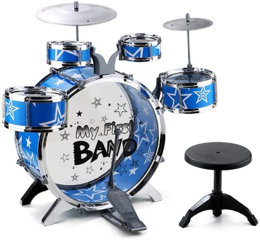 Kids Drum Toy Set Rock Jazz Drum Kit Early Educational Toys with Drums
