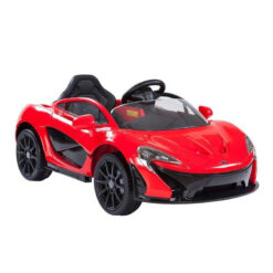 McLaren Rechargeable Battery Powered Riding Car Red Rubber Tire