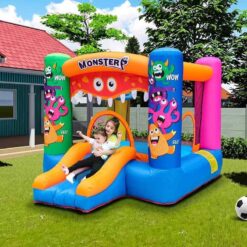 Monster Inflatable Bouncy Castle Kids Outdoor - 270cm x 216cm x 173cm