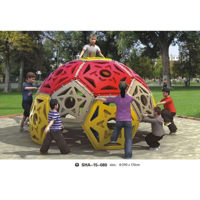 Plastic Geodesic Dome Commercial Playground Climber