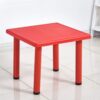 Square Plastic Study Table For Kids Red