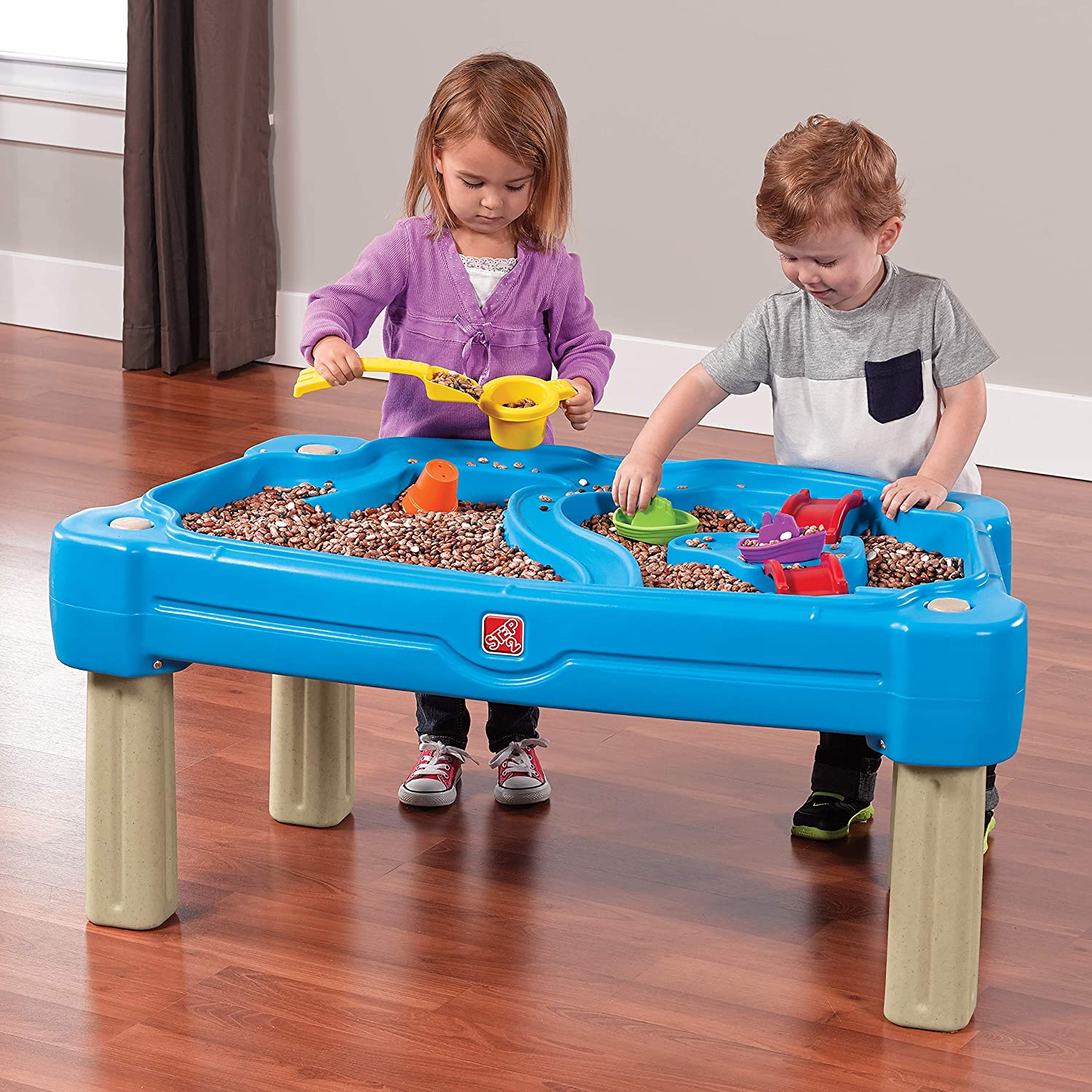 850900 for sale online Step2 Cascading Cove Sand and Water Table with Umbrella 