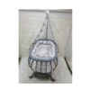 Monami Baby Bed Royal With Mosquito Net-Gray & Cream