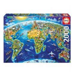 Educa – Puzzles World Land Marks 2000 Pcs-17129-FG