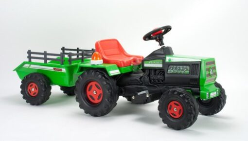 INJUSA - Electric Ride-On Tractor For Kids With 6v Trailer