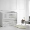 Happy Wooden Baby Cradle Bed White TR-6464-01