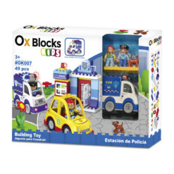 Ox Blocks Police Station Kids Building Toys-OK007-48Pcs
