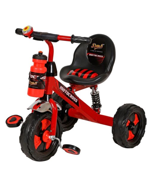 Extreme-Motocross Stylish Steel Tricycle for Kids/Baby with Strong Frame-Red