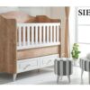 Monami Baby Cradle Wooden Bed Napoli-120×60-TR-7012-06 Grey