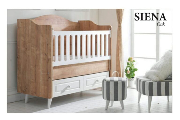 Monami Baby Cradle Wooden Bed Napoli-120×60-TR-7012-06 Grey