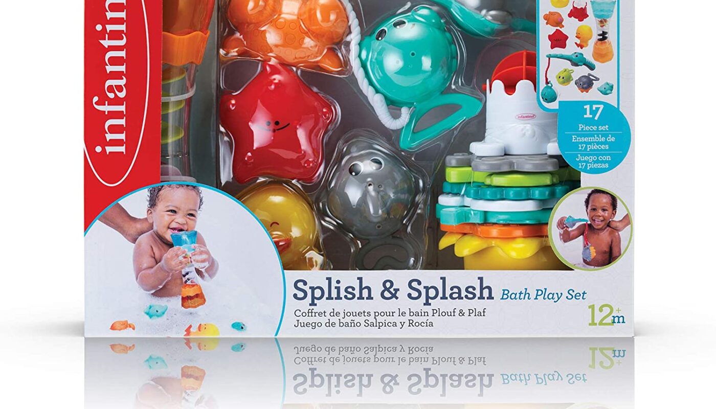 Infantino Splish & Splash 17 Piece Baby Bath Play Set Toys 4 You