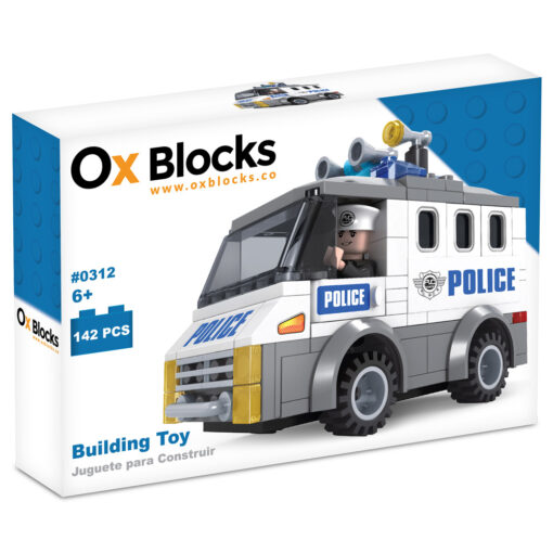 Ox Blocks 0312 Police Van-142 Pieces-0312-BTG