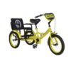 Tricycle 12 Sofa Inch with Rear Seat For Kids Yellow