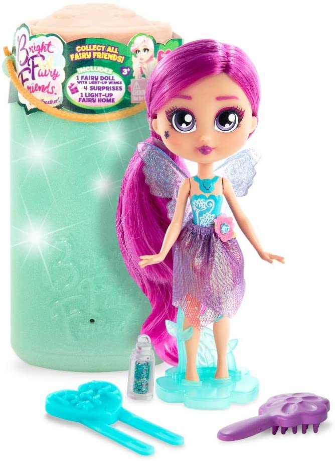 Bright Fairy Friends Doll 6 Jar, Battery Operated, Assortment