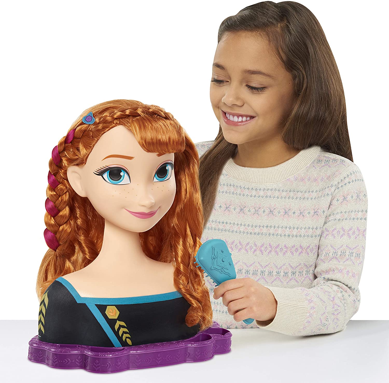 New Frozen Disney Anna Deluxe Styling Head 