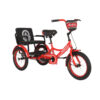 Tricycle 16-Sofa Inch with Rear Seat Red