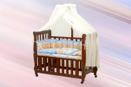 Monami Baby Bed For Newborn-BP-066SB Brown
