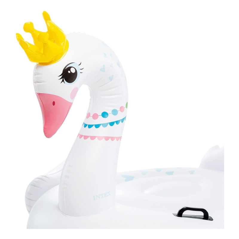 Intex Giant Inflatable Swan Ride-On Pool Float with Handles - Image 2