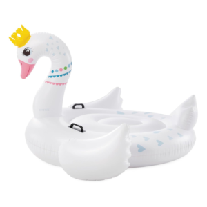 Intex Giant Inflatable Swan Ride-On Pool Float with Handles - Image 3