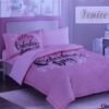 One Set Comforter With Pillow and Blanket For Girls- PINK
